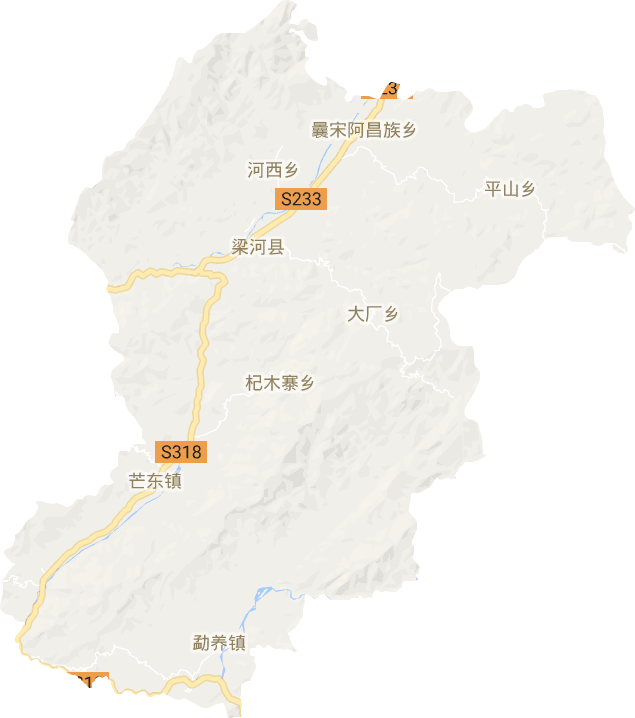 梁河县电子地图