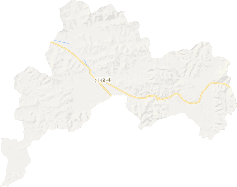 江孜县电子地图