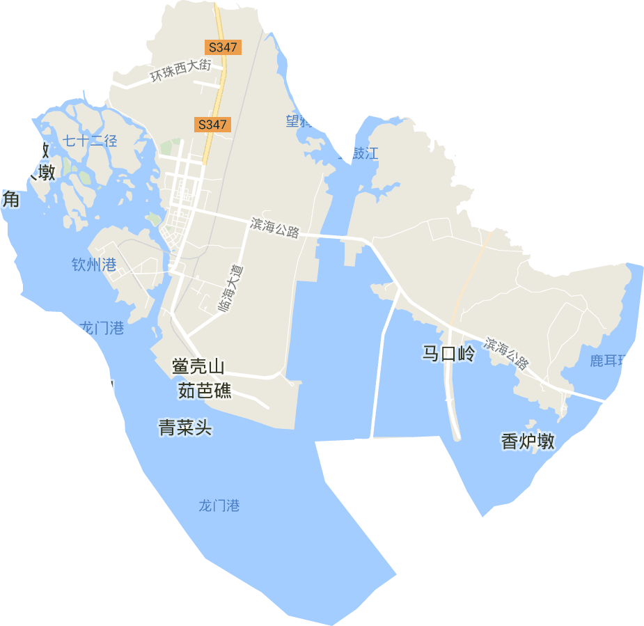 钦州港经济技术开发区电子地图