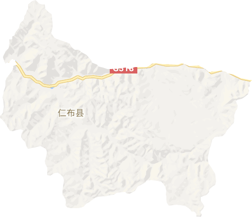 仁布县电子地图