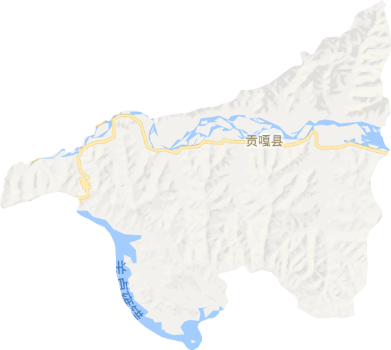 贡嘎县电子地图