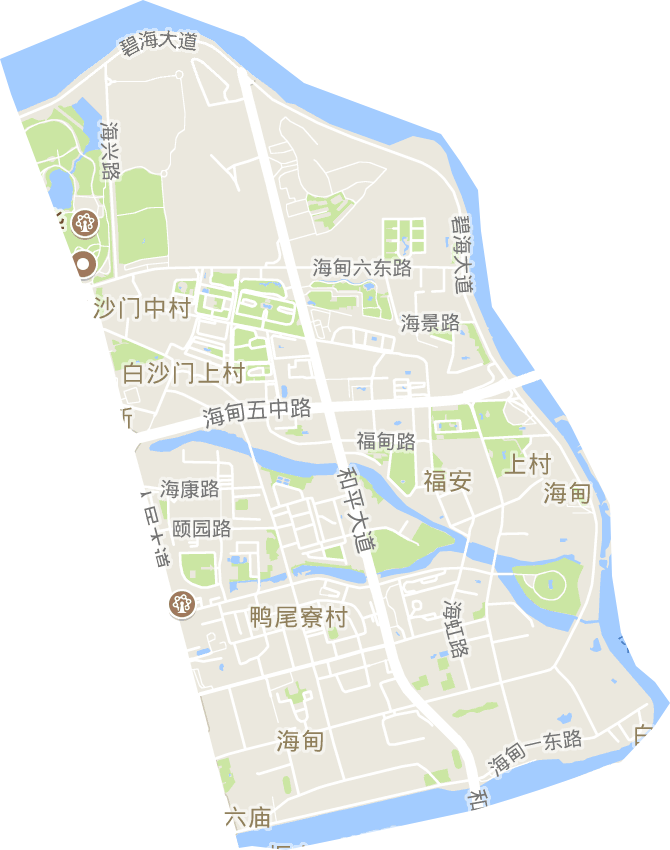 海甸街道电子地图