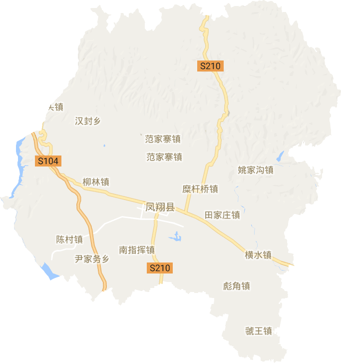 凤翔县电子地图