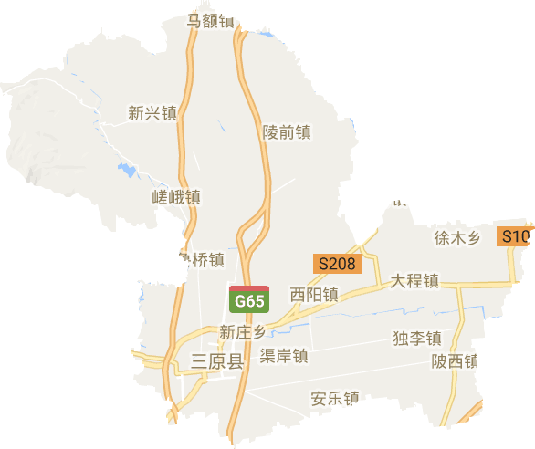 三原县电子地图