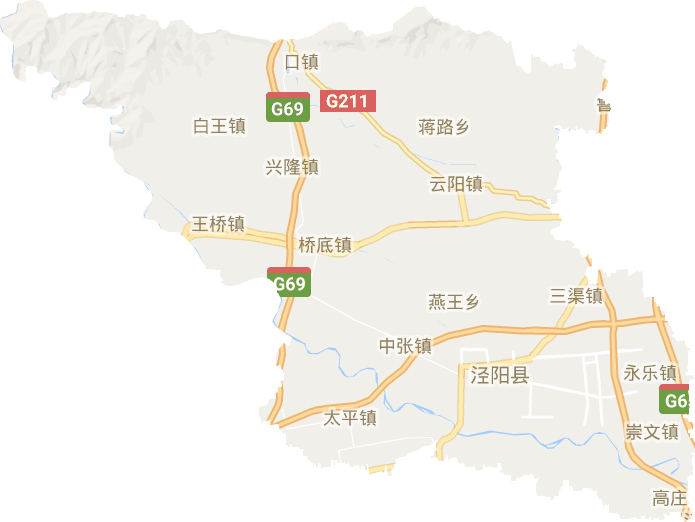 泾阳县电子地图
