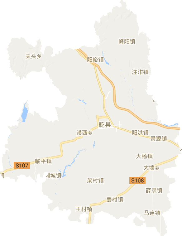 陕西省咸阳市乾县电子地图高清版大图