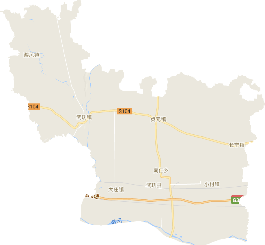武功县电子地图