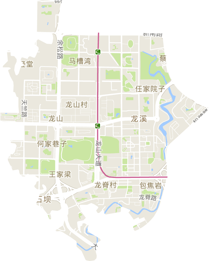 龙山街道电子地图