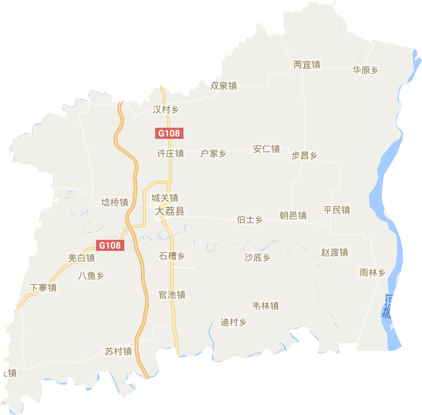 大荔县电子地图