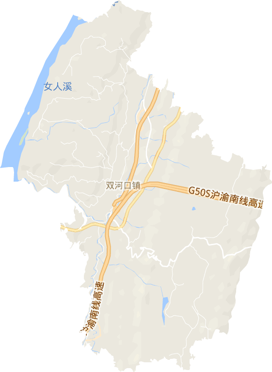 双河口镇电子地图