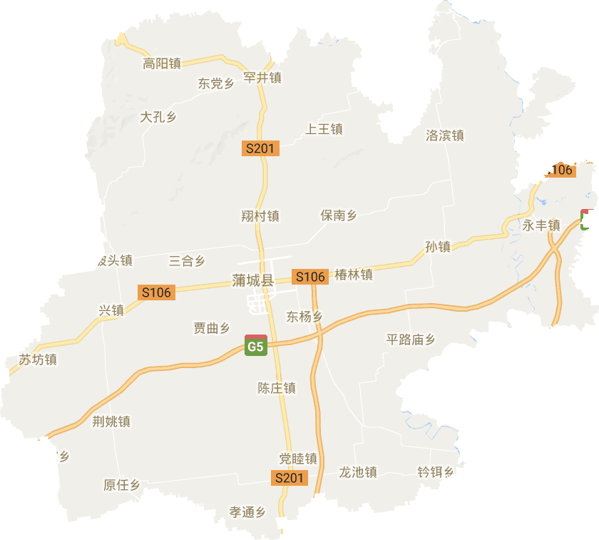蒲城县电子地图