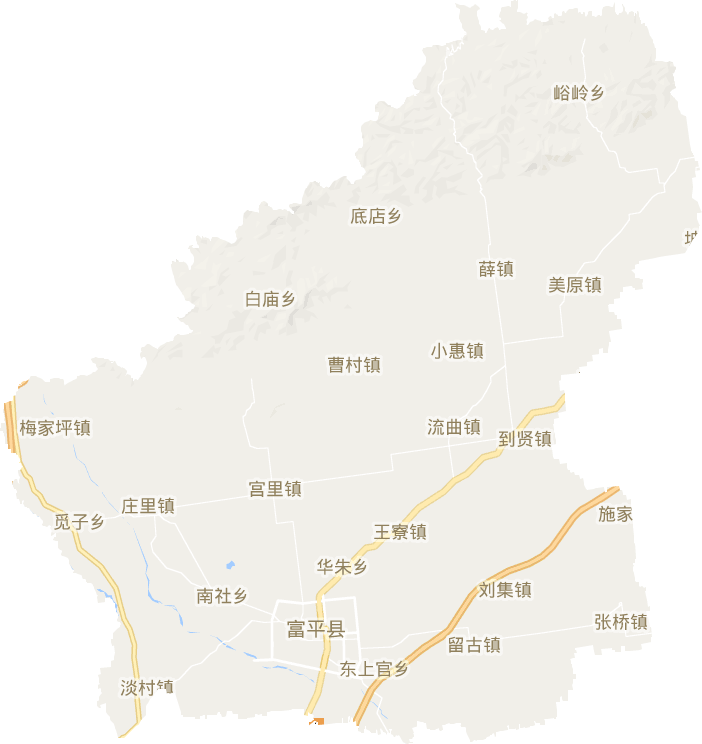 富平县电子地图