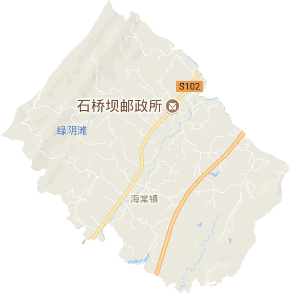 海棠镇电子地图