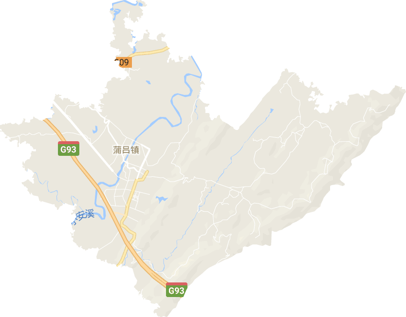蒲吕镇电子地图