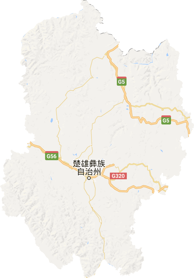 楚雄彝族自治州电子地图