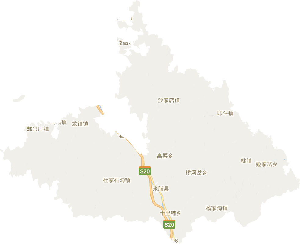 米脂县电子地图