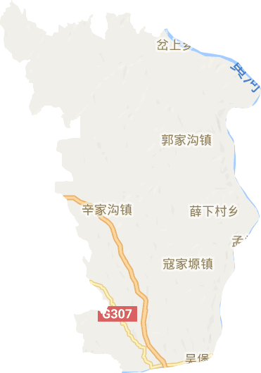 吴堡县电子地图