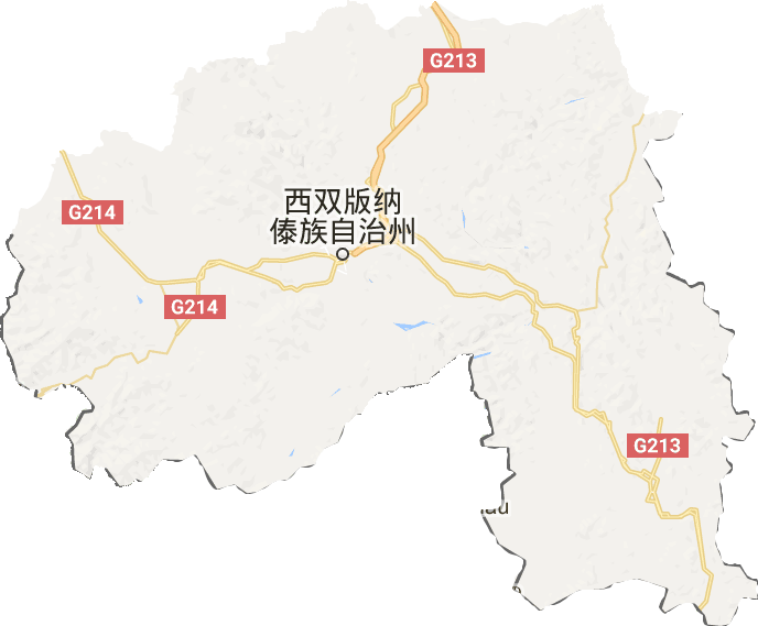 西双版纳傣族自治州电子地图