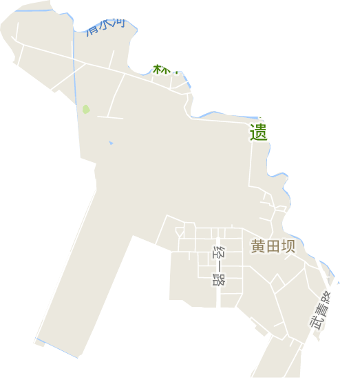黄田坝街道电子地图