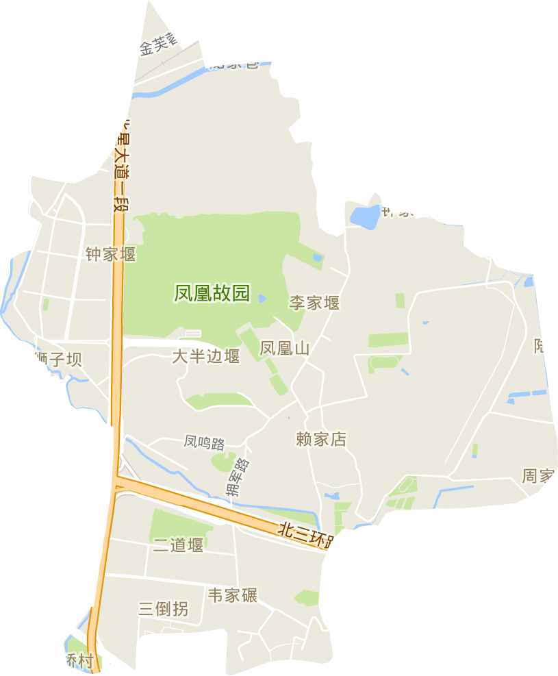 凤凰山街道电子地图