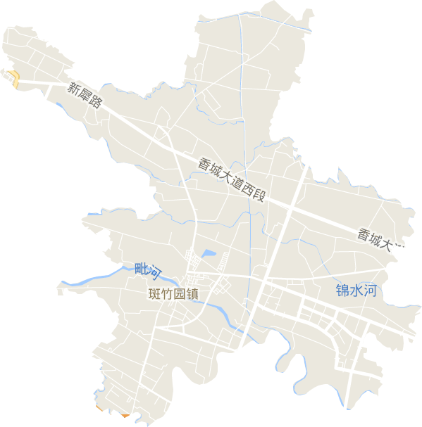 斑竹园镇电子地图