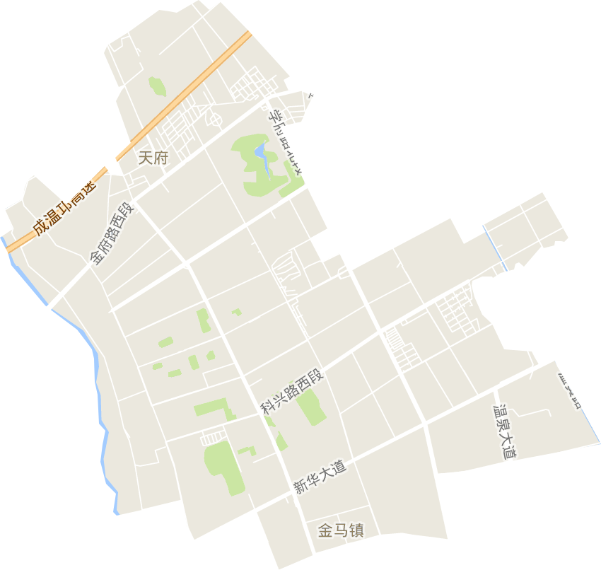 天府街道电子地图
