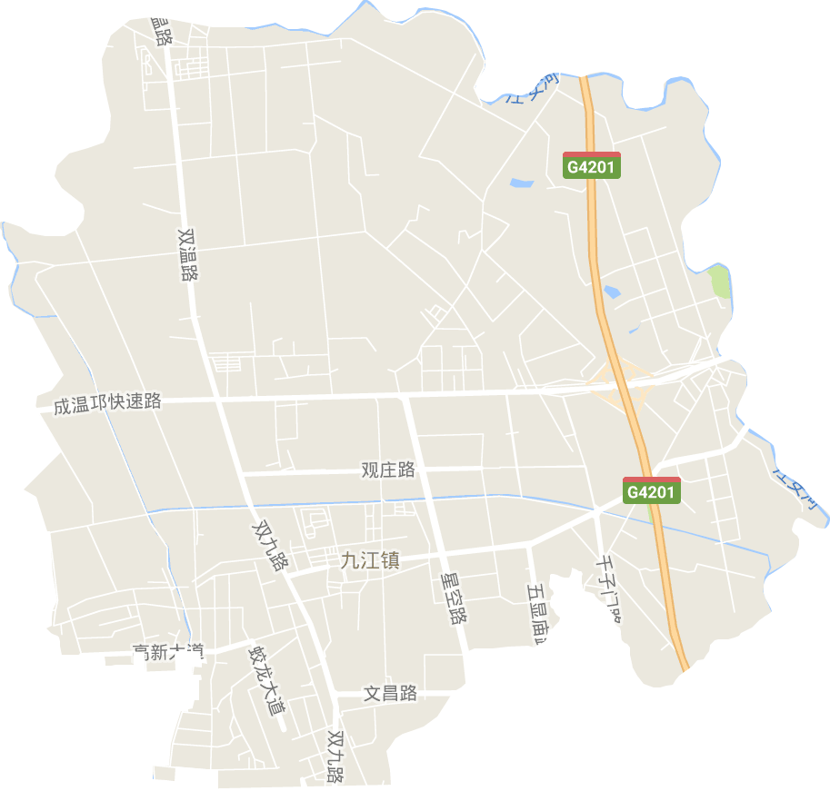 四川省成都市双流区九江街道电子地图高清版大图图片