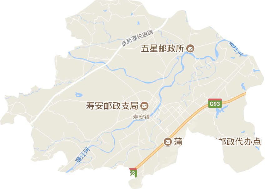 寿安镇电子地图