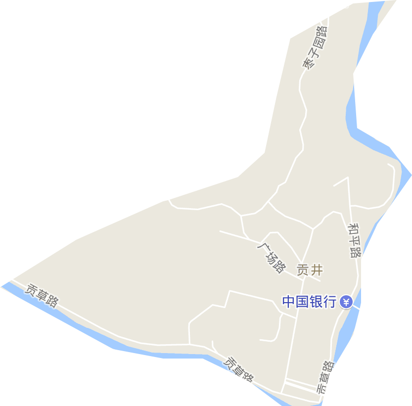 贡井街道电子地图