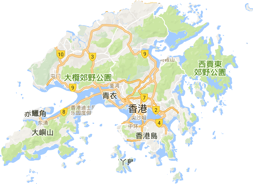 香港特别行政区电子地图