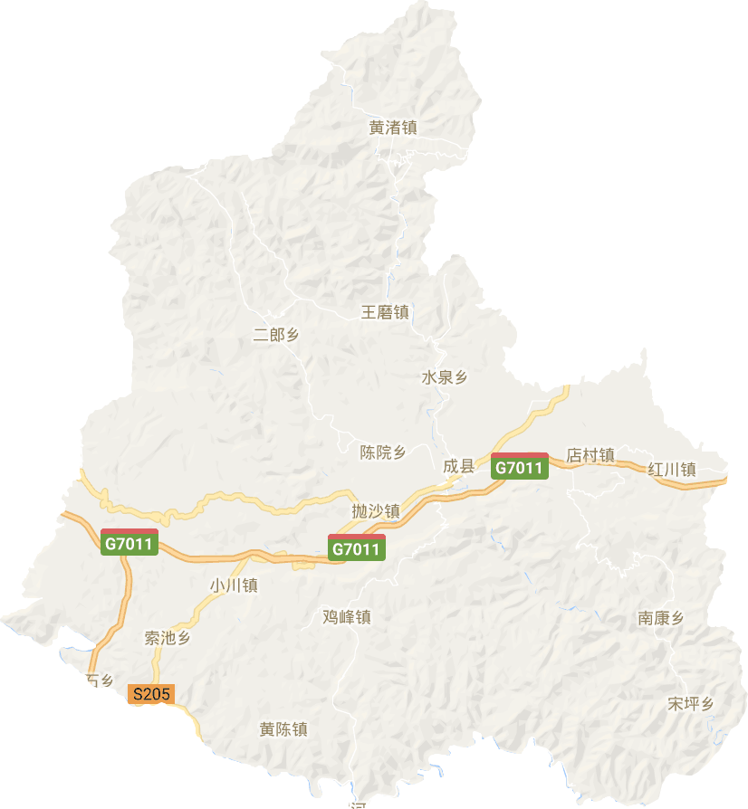 成县电子地图
