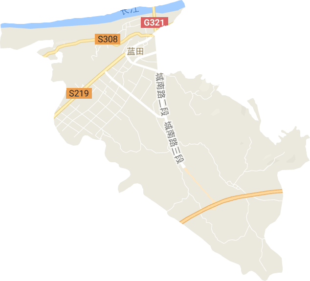 蓝田街道电子地图