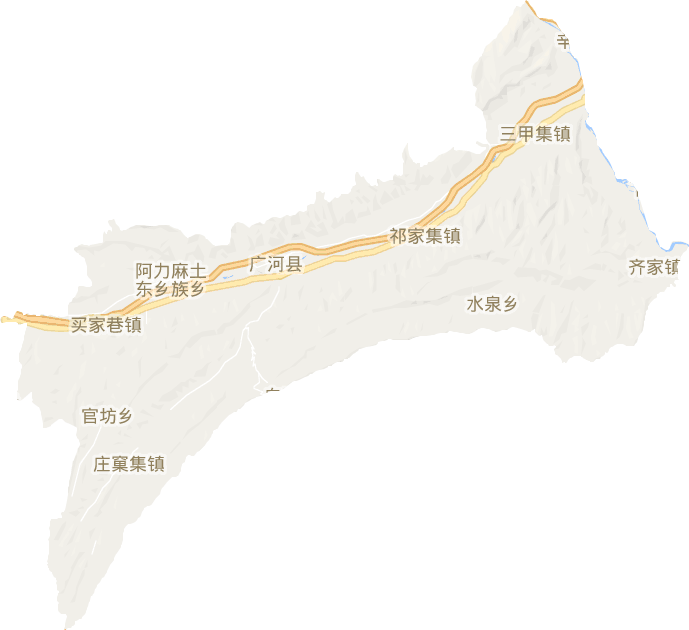 广河县电子地图