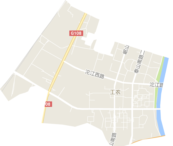 工农街道电子地图