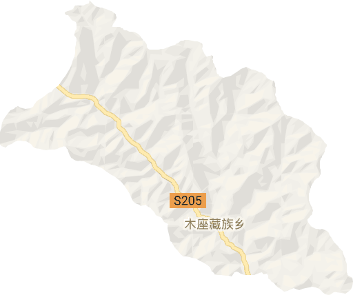 木座藏族乡电子地图