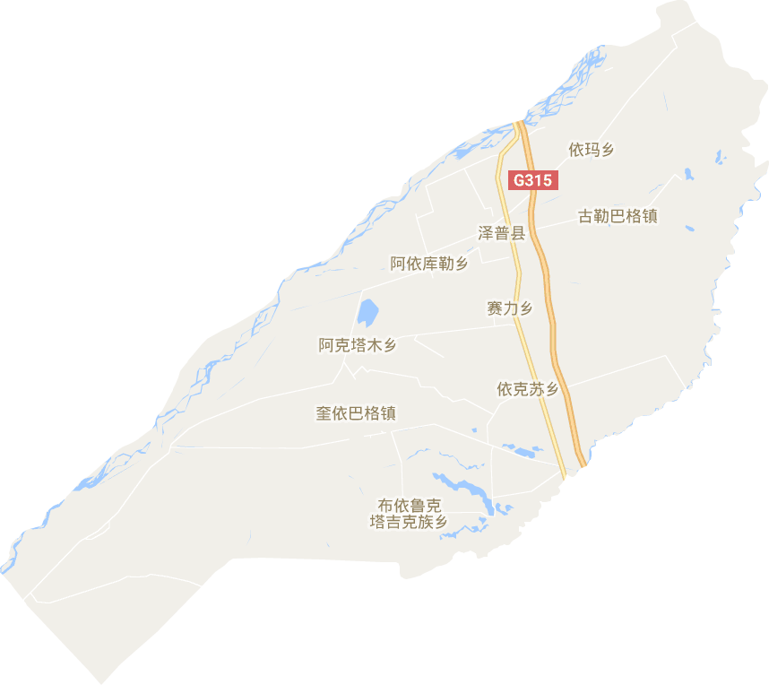 泽普县电子地图