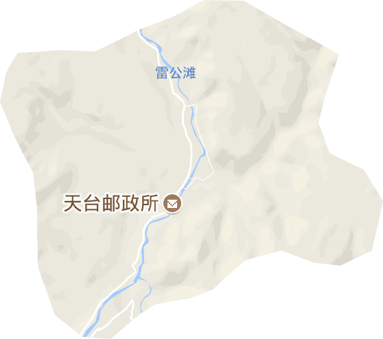 天台乡电子地图
