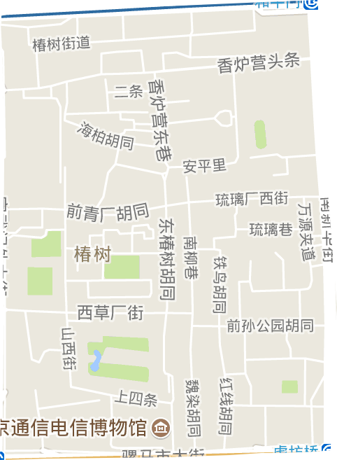 椿树街道电子地图