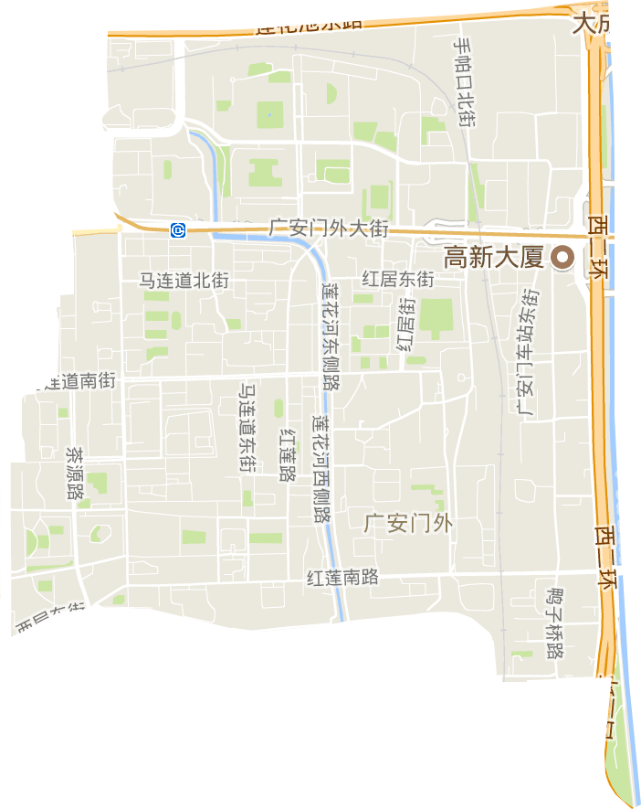 广安门外街道电子地图