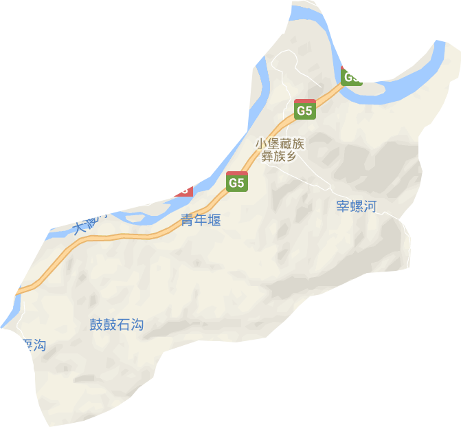 小堡藏族彝族乡电子地图