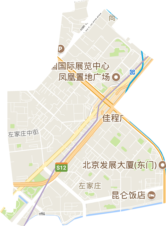 左家庄街道电子地图