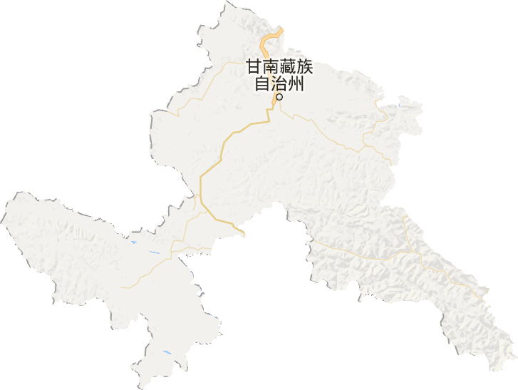 甘南藏族自治州电子地图