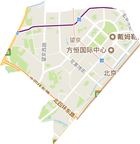 望京街道电子地图