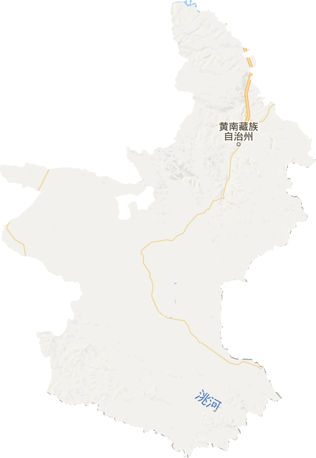 黄南藏族自治州电子地图