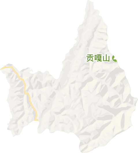 贡嘎山乡电子地图