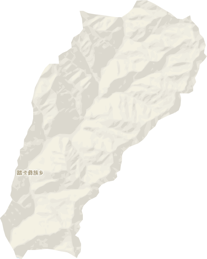 踏卡彝族乡电子地图