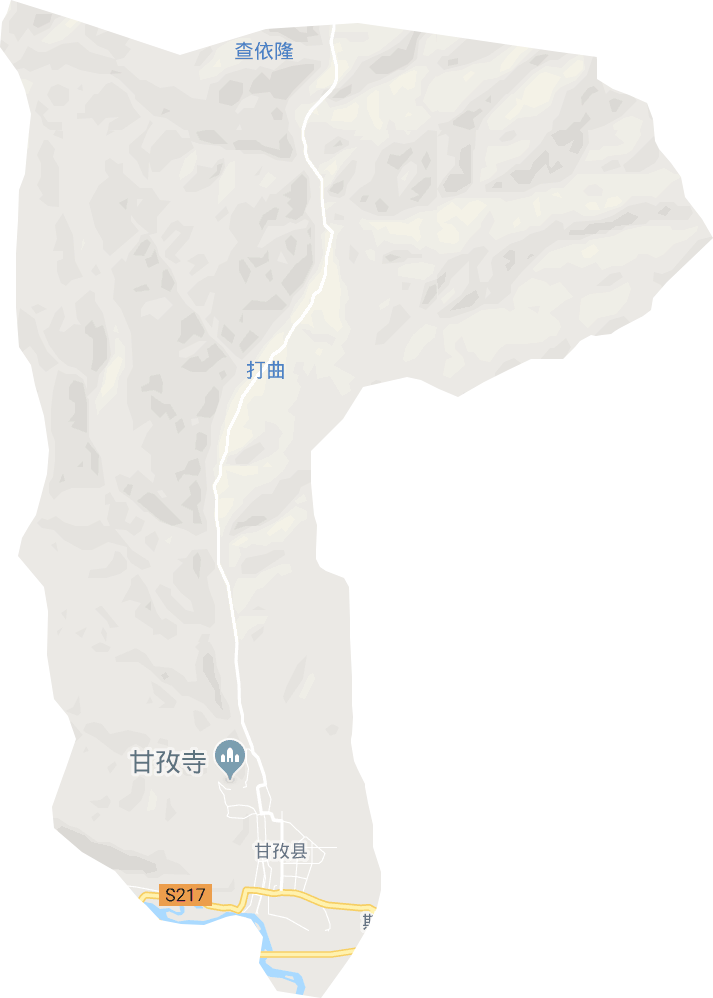 甘孜镇电子地图
