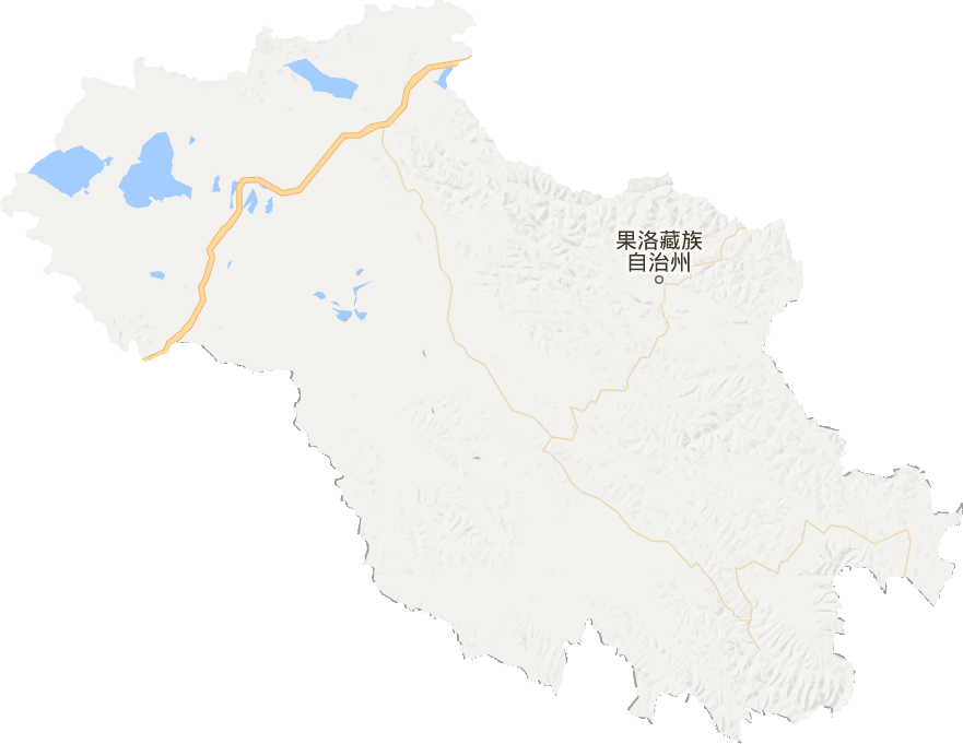 果洛藏族自治州电子地图