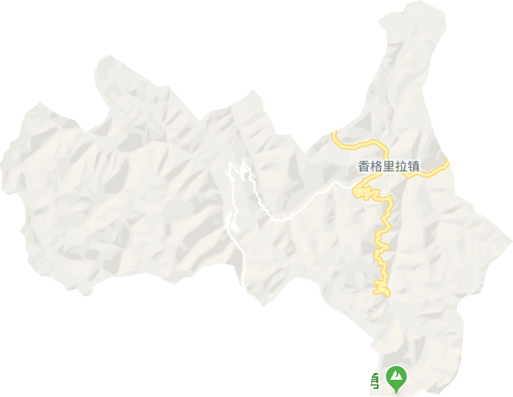 香格里拉镇电子地图