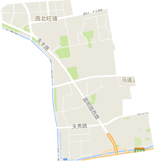 马连洼街道电子地图